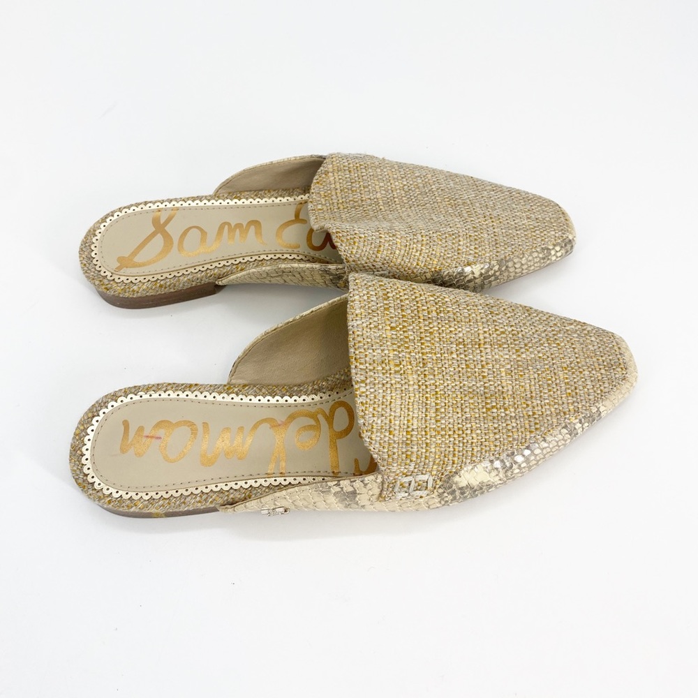 Sam Edelman Eiko Woven Tweed Mules Sz 6 - Picture 9 of 10
